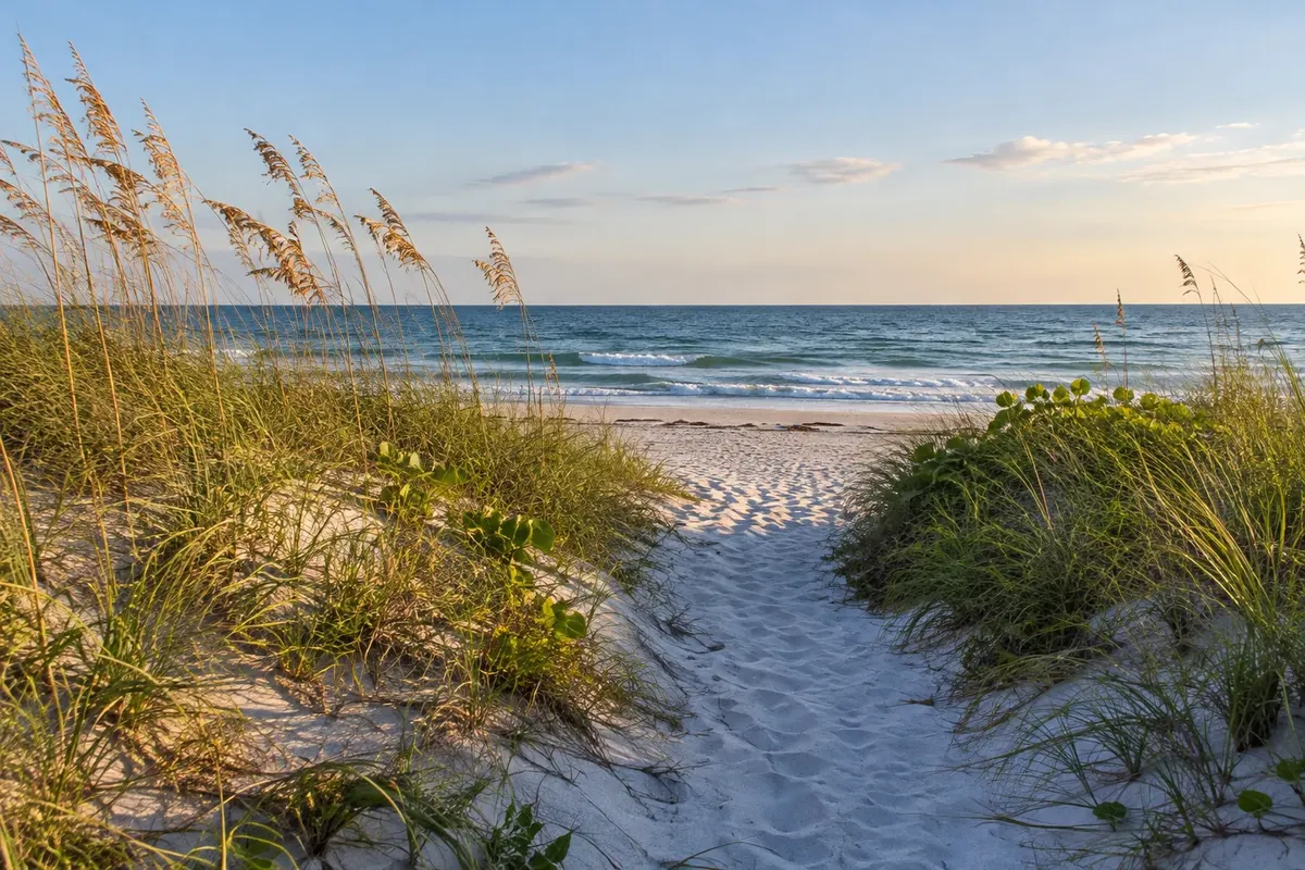 Illustration: Manatee County landscape and homes