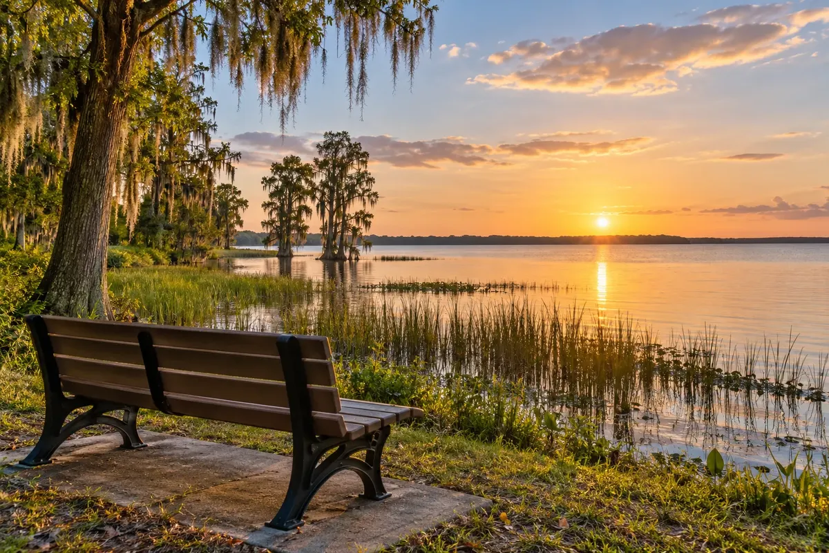 Illustration: Osceola County scenery near Buenaventura Lakes